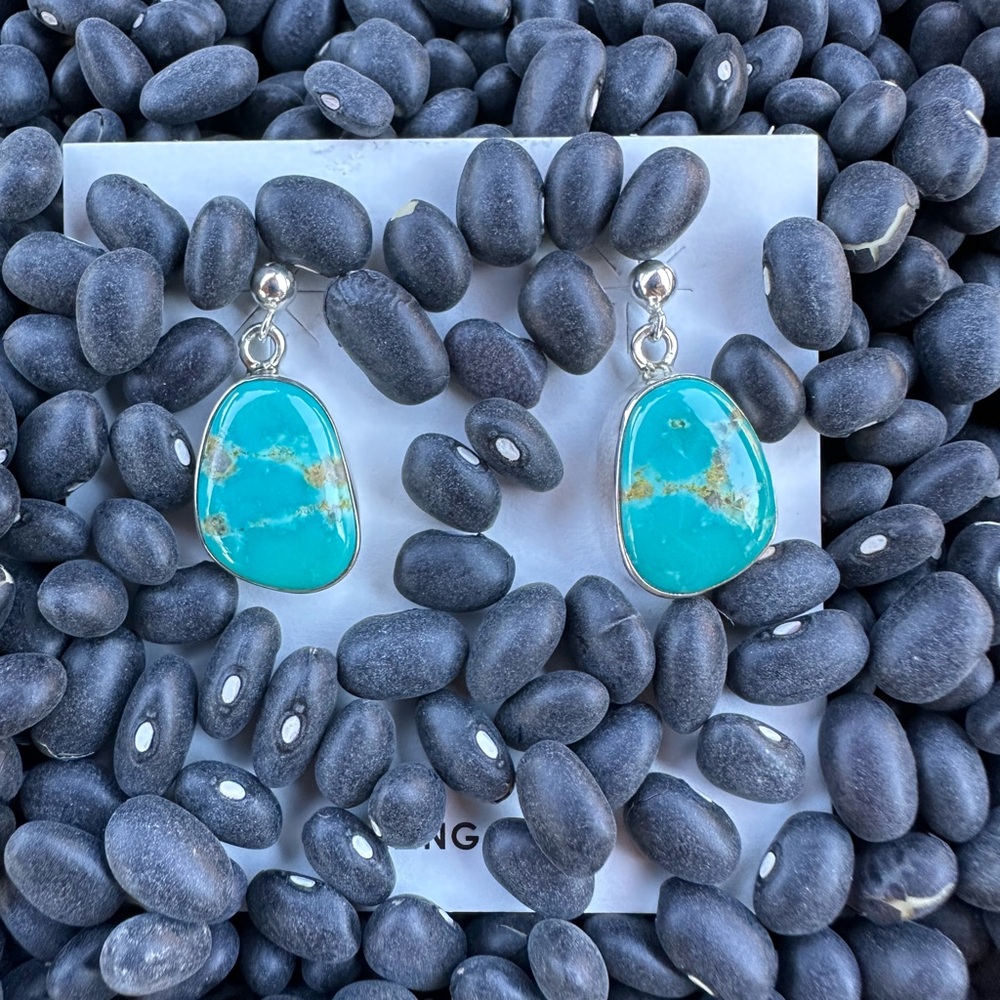 Turquoise Silver Earrings